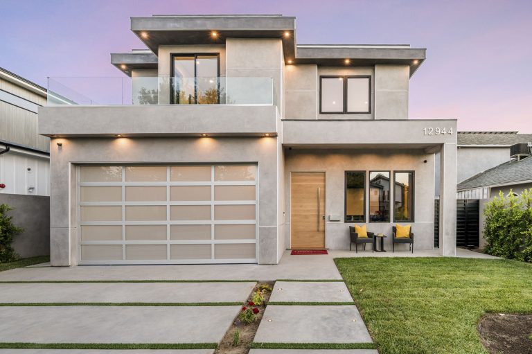 contemporary new house